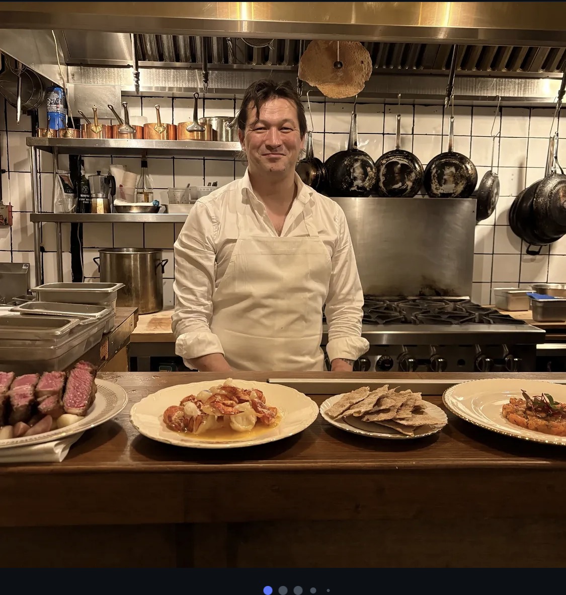Denis Ganshonkov in the kitchen at Restaurant Stop, Toronto
